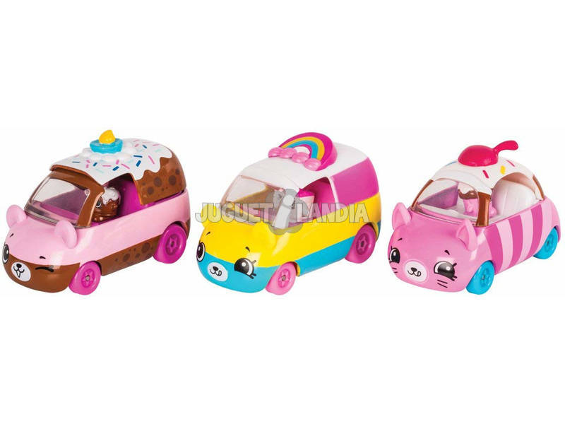 Shopkins Playset Cutie Cars 3 Mini Cars Giochi Preziosi HPC02011