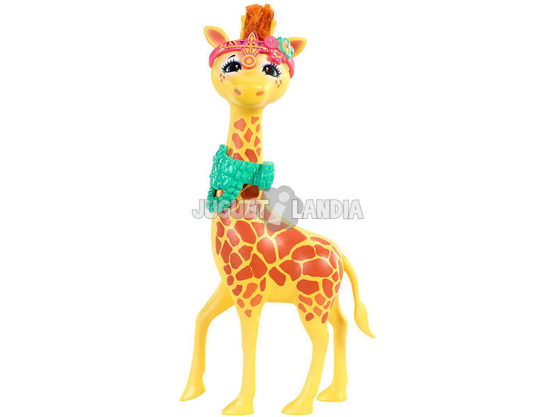 Enchantimals Gillian la Giraffa Bambola e Cucciolo Cavalcabile
