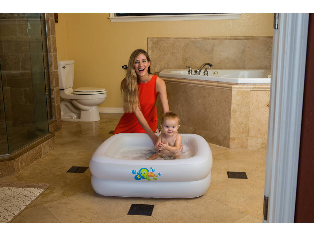 Comodidad con bañeras hinchables para bebés