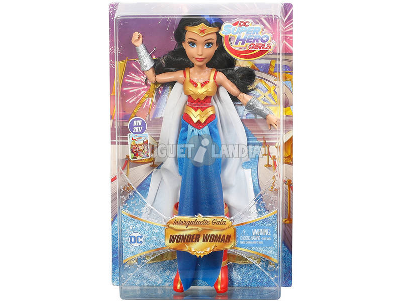 Boneca Gala Intergaláctica Wonder Woman 30 cm DC Super Hero Girls Mattel FCD32