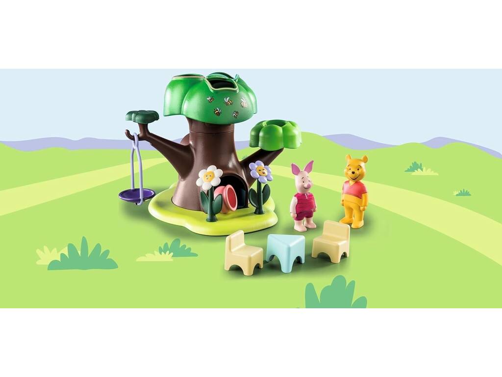 Playmobil 1,2,3 Disney Winnie The Pooh e Piglet Casa sull'albero di Playmobil 71316