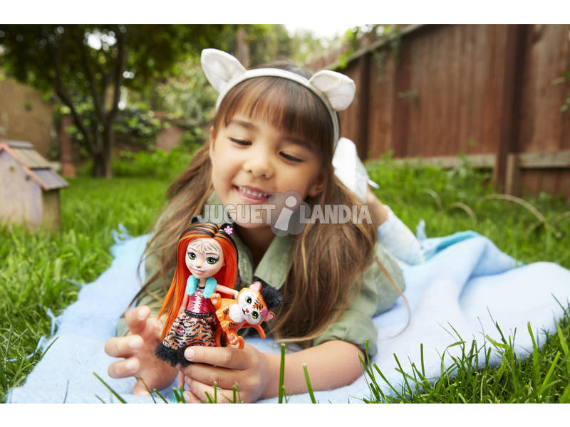 Enchantimals Boneca Tanzie e Animal de Estimação Tigre Mattel FRH39