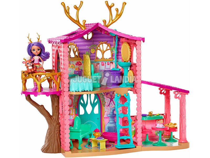  Enchantimals Súper Casa Da Floresta e Danessa Mattel FRH50