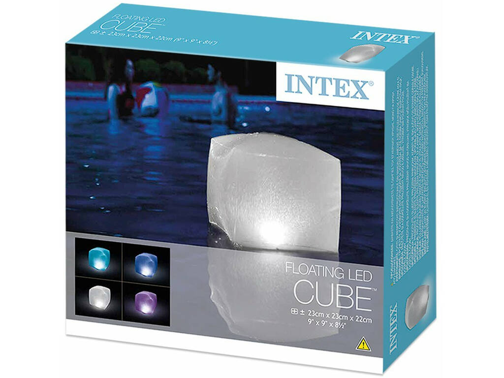 Schwimmende LED-Lampe für Pools und Spas von 22x23x23 cm. Intex 28694