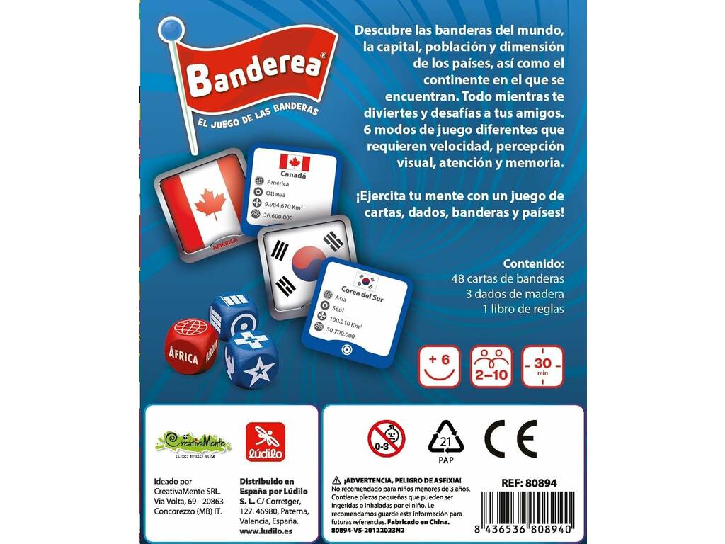 Gioco Banderea Lúdilo 80894