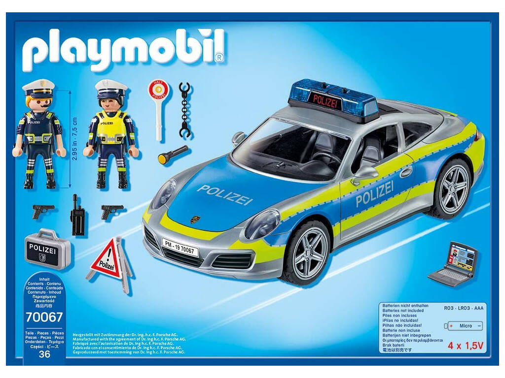 Playmobil Porsche 911 Carrera 4S Polizia 70066
