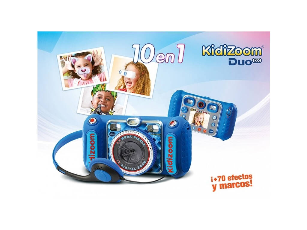VTech - KidiZoom Duo DX Bleu, Appareil Photo Numérique Enfant 10