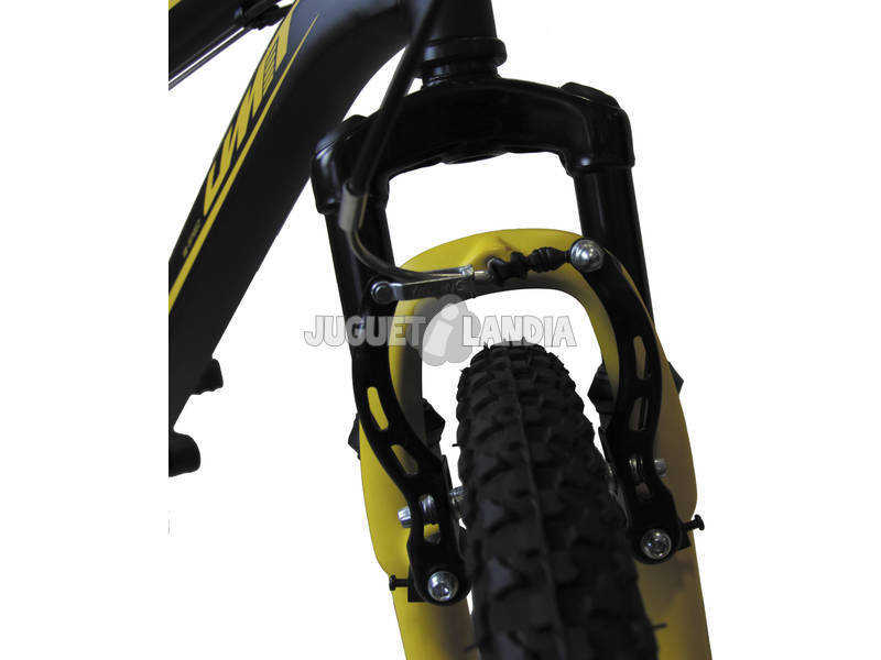 Bicicleta XR-240 Preta e Laranja com Cambio Shimano 18v e Suspenção Dianteira Umit 2470CS-76