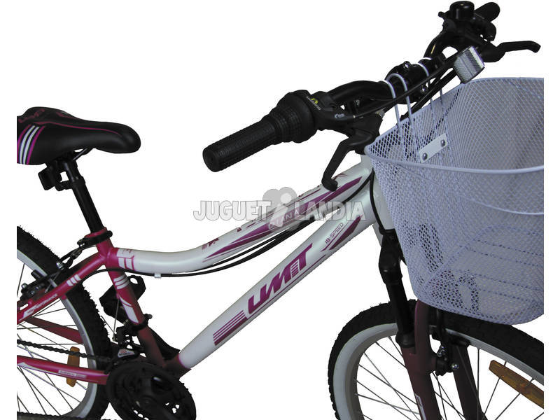 Bicicleta Infantil 18 Pulgadas DIANA Rosa-Blanca Acero