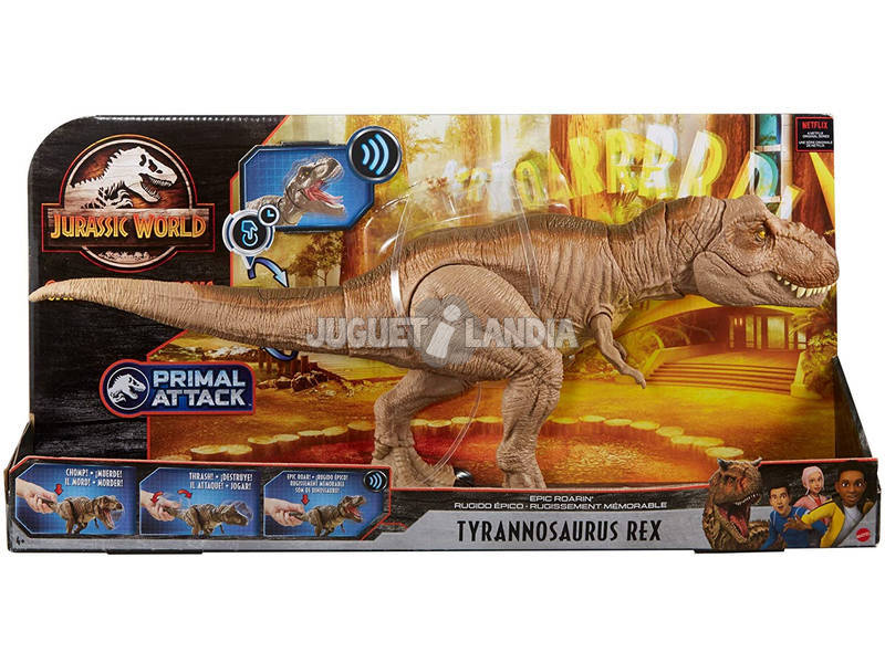 Jurassic World Tirannosauro Rex Ruggito Epico Mattel GJT60