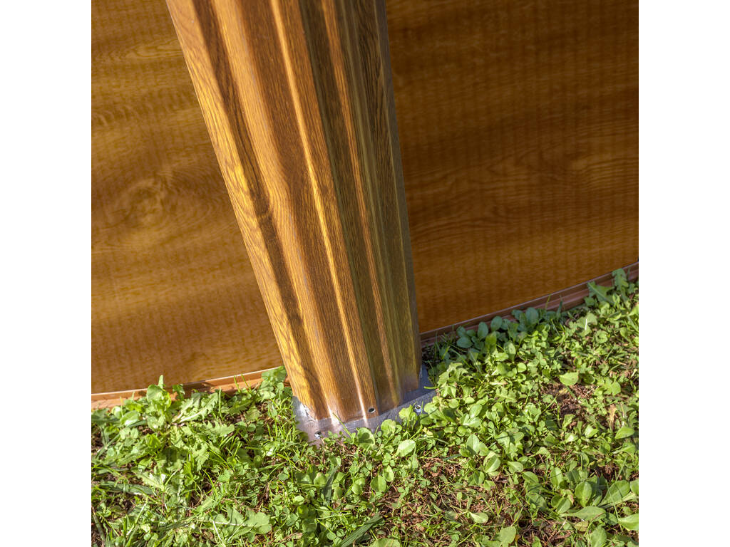 Piscina in finto legno Pacific 300x120 cm. Gre KIT300W