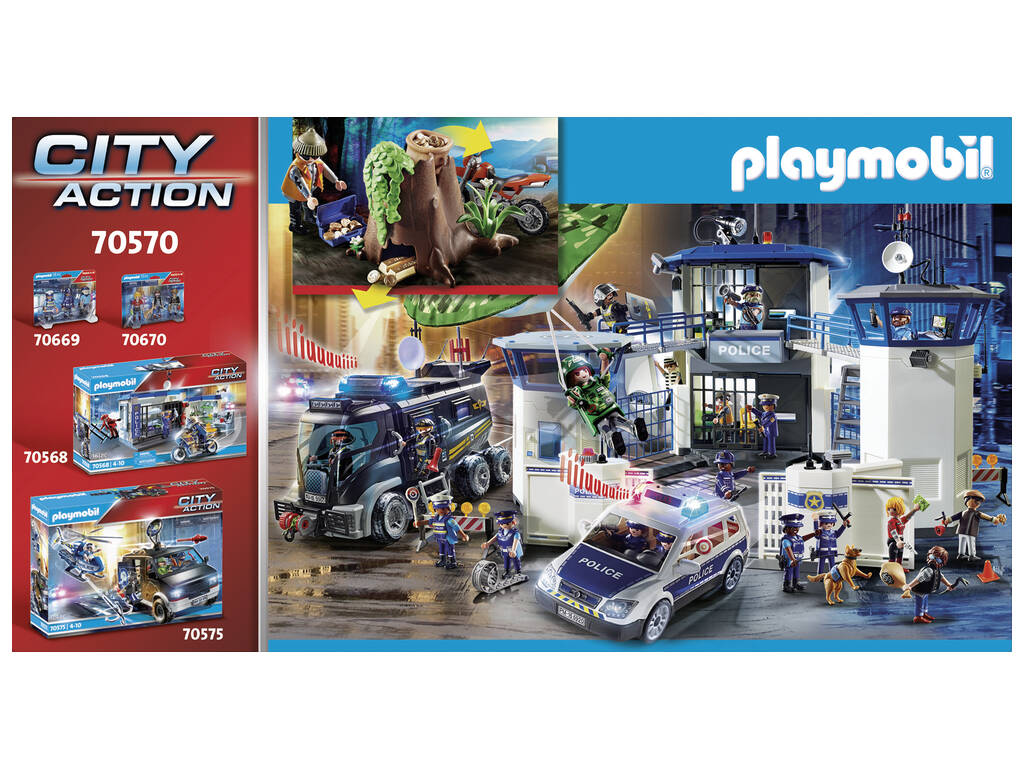 Playmobil City Action Veículo Todo-o-terreno Perseguição do Ladrão de Tesouros 70570
