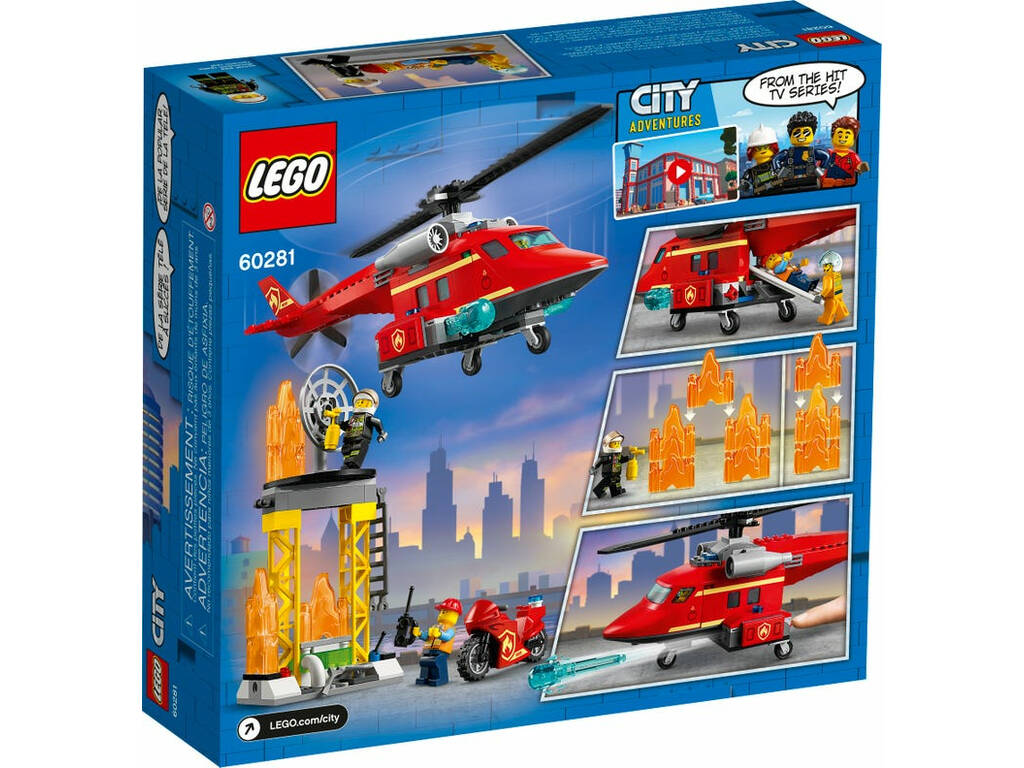 Lego City Helicóptero de Resgate de Bombeiros 60281