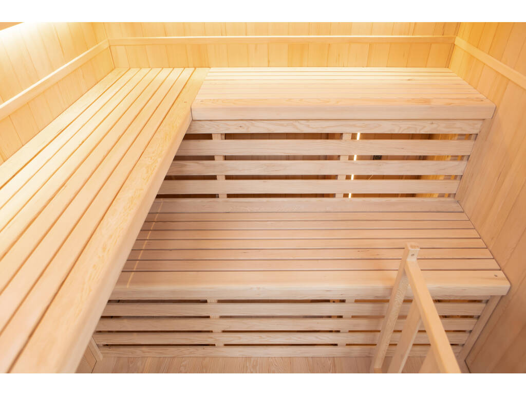 Sauna tradizionale Sense 4 posti Pacchetto completo Poolstar SN-SENSE-4PK