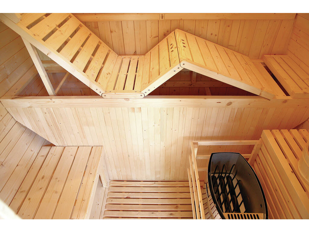 Sauna extérieur Gaïa Bella 3 places 220x205x160 cm