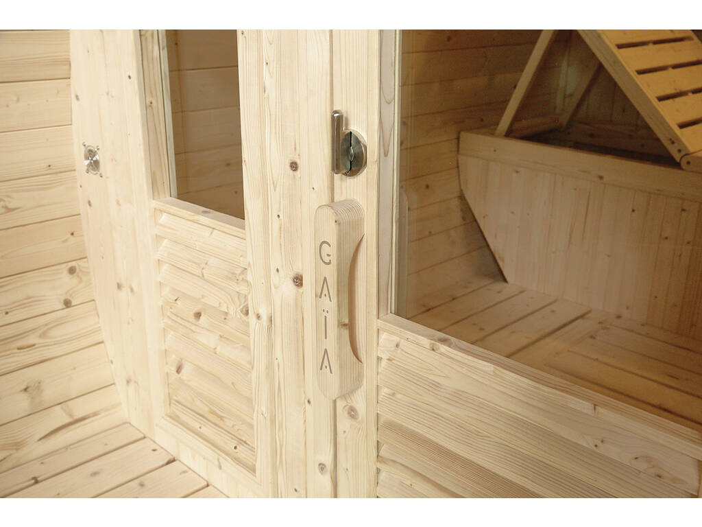 Sauna de Exterior Gaïa Luna de 6 Plazas de 220x205x250 cm