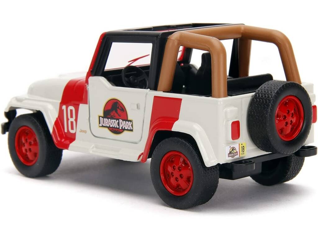 Jurassic World Coche 1:32 Jeep Wrangler Simba 253252019