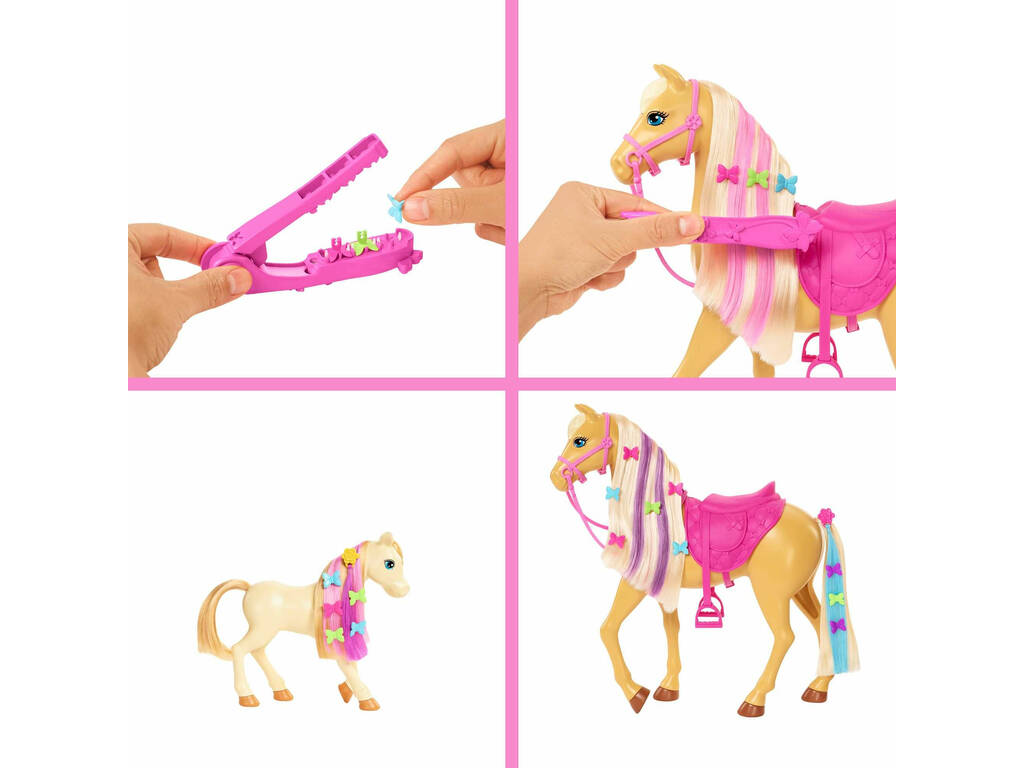 Barbie con cavallo e pony Mattel GXV77