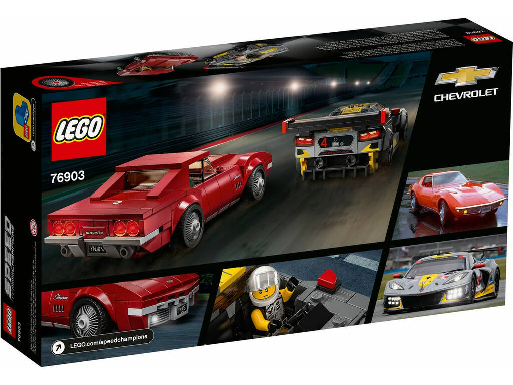 Lego Speed Champions Sportivo Chevrolet Corvette C8.R e 1968 Chevrolet Corvette 76903