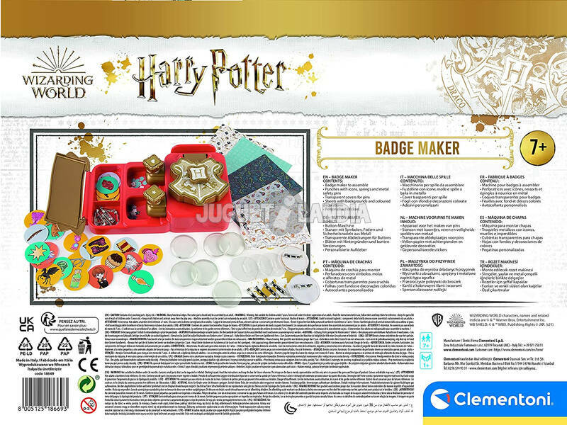 Harry Potter Máquina de Hacer Pins Clementoni 18669