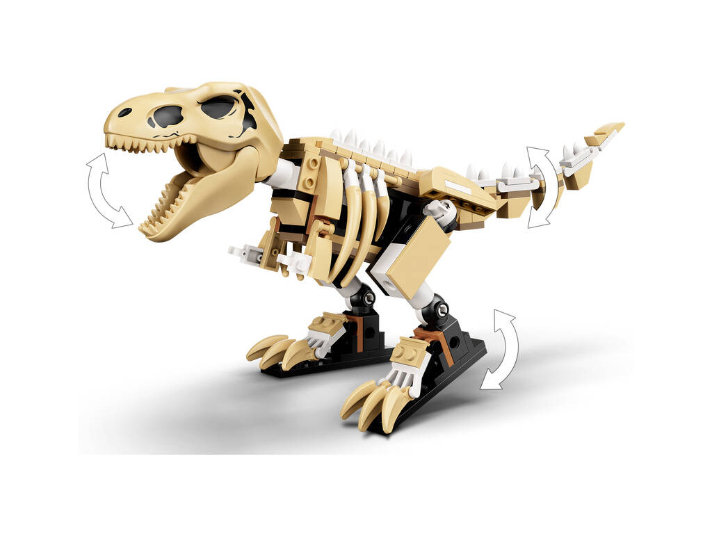 Lego Jurassic World Exposición del Dinosaurio T. Rex Fosilizado 76940