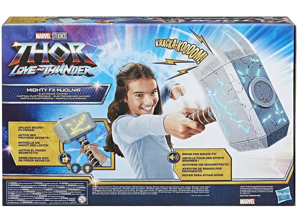 Thor Love And Thunder Marteau Electronique Mighty FX Mjolnir Hasbro F3359