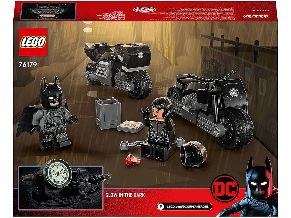 Lego The Batman Selina Kyle und Batman: Verfolgungsjagd auf dem Motorrad 76179