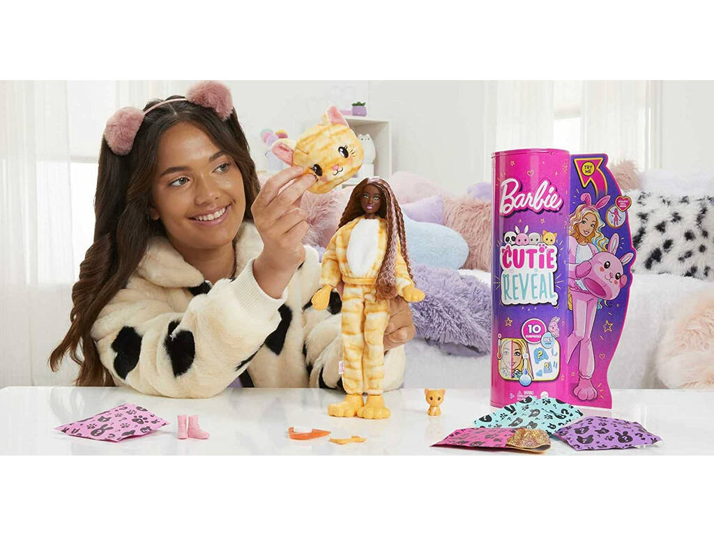 Barbie Cutie Reveal Puppe Kätzchen Mattel HHG20
