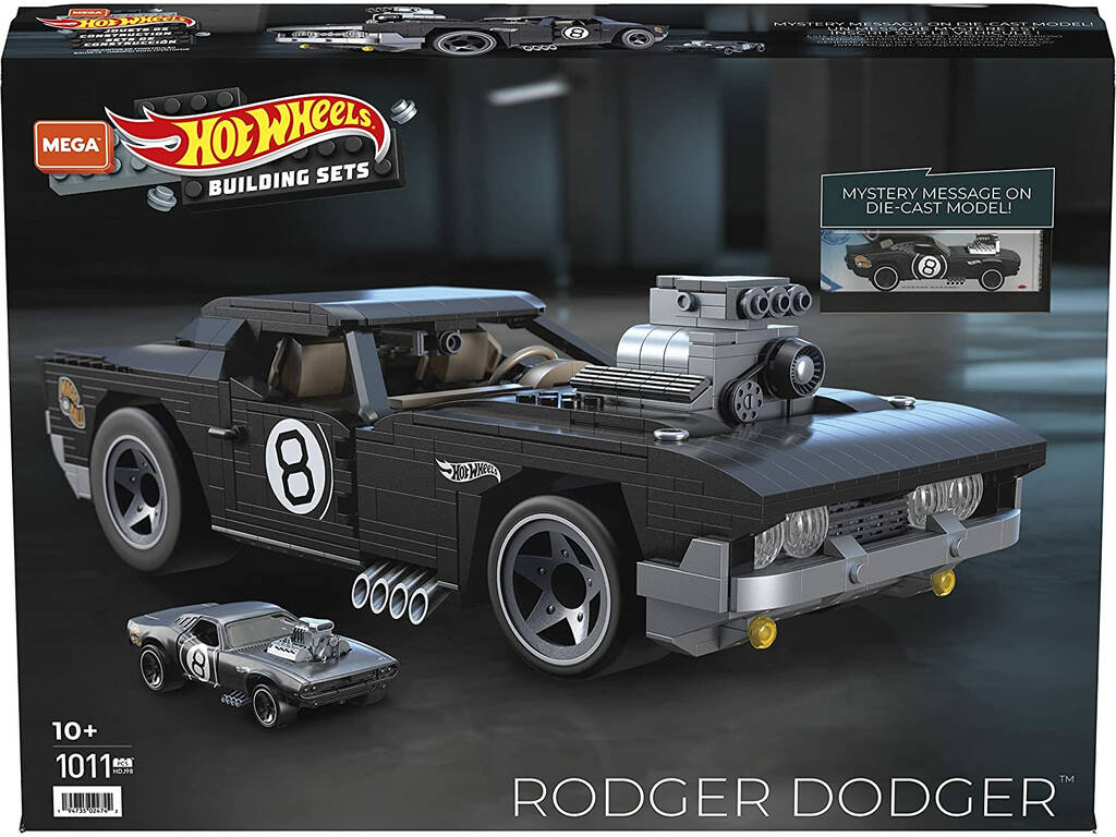 Mega Construx Hot Wheels Coleccionistas Rodger Dodger Mattel HDJ98