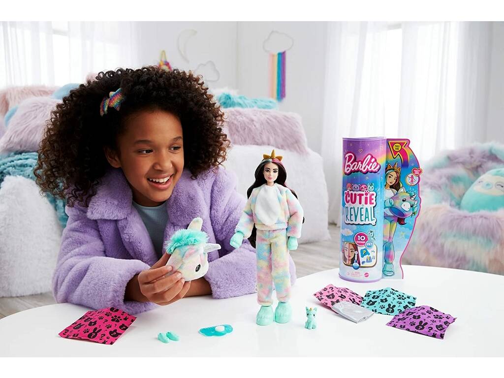Barbie Cutie Reveal Muñeca Unicornio Mattel HJL58