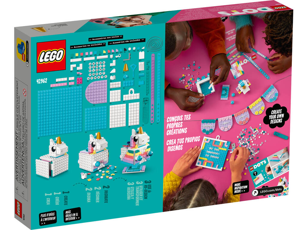 Lego Dots Pack Creativo Familiar Unicornio 41962