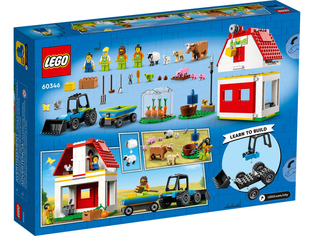 Lego City Grange et animaux de la ferme 60346