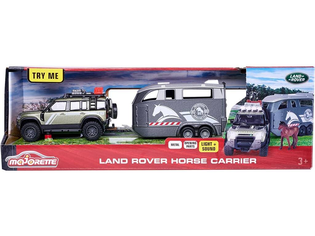 Veicolo Gs Land Rover con rimorchio Cavalli Luce e Suoni 25 cm. Simba 213776000
