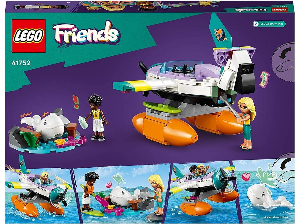 Lego Friends Avião de Resgate Marítimo 41752