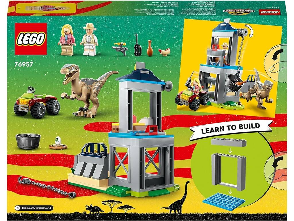 Lego Jurassic World Huida del Velocirraptor 76957