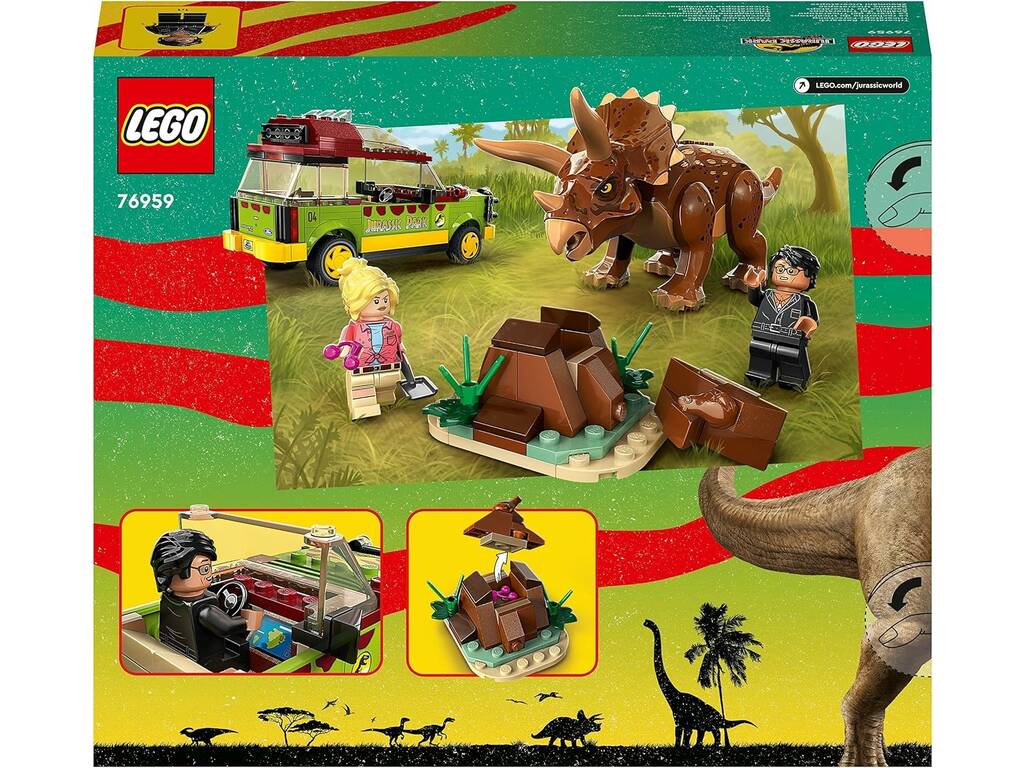 Lego Jurassic World Analisis del Triceratops 76959