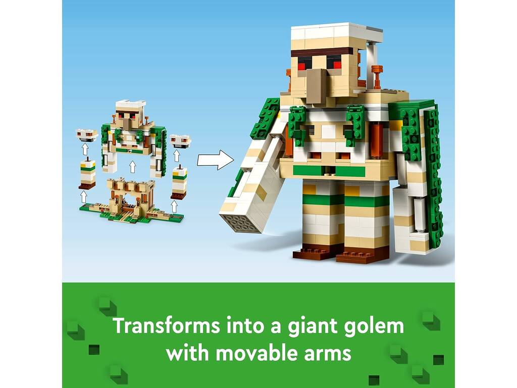 Lego Minecraft Fortezza del Golem di Ferro 21250