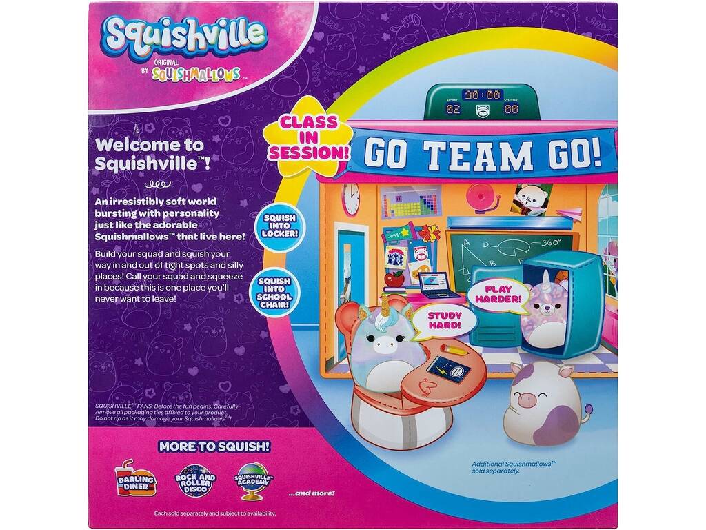 Squishmallows Squisville Spielset Academy Toy Partner SQM0325