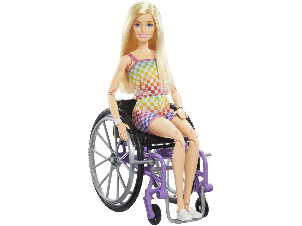 Barbie Fashionista Rubia con Silla de Ruedas Mattel HJT13