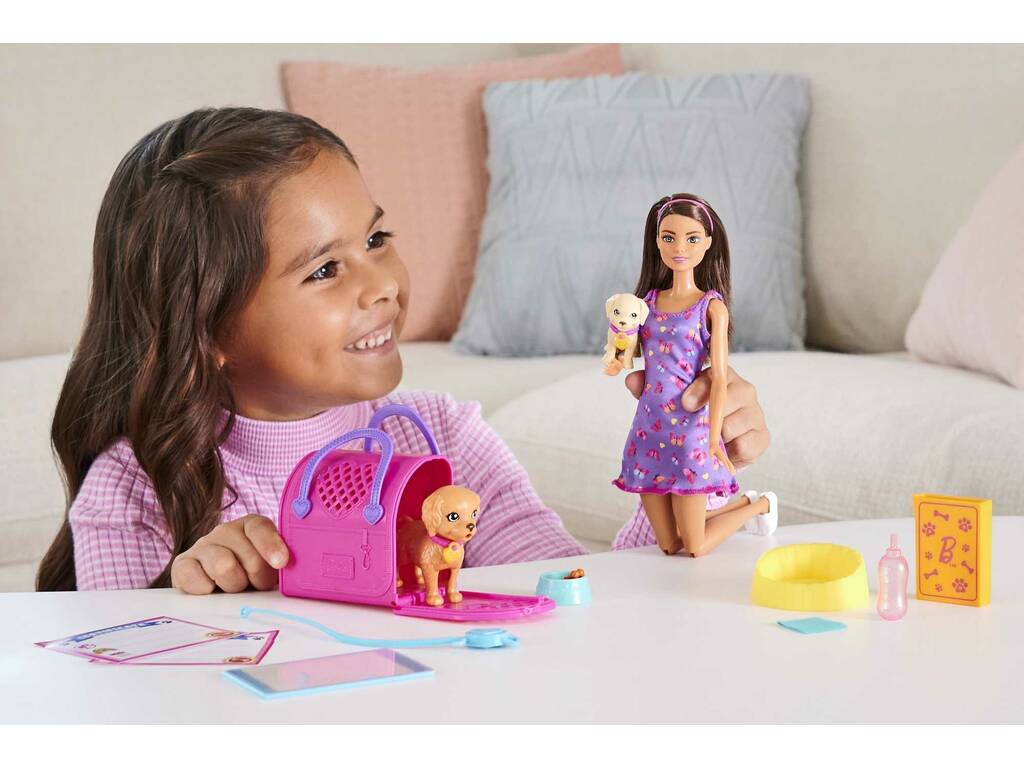 Barbie Adopta Perritos Mattel HKD86