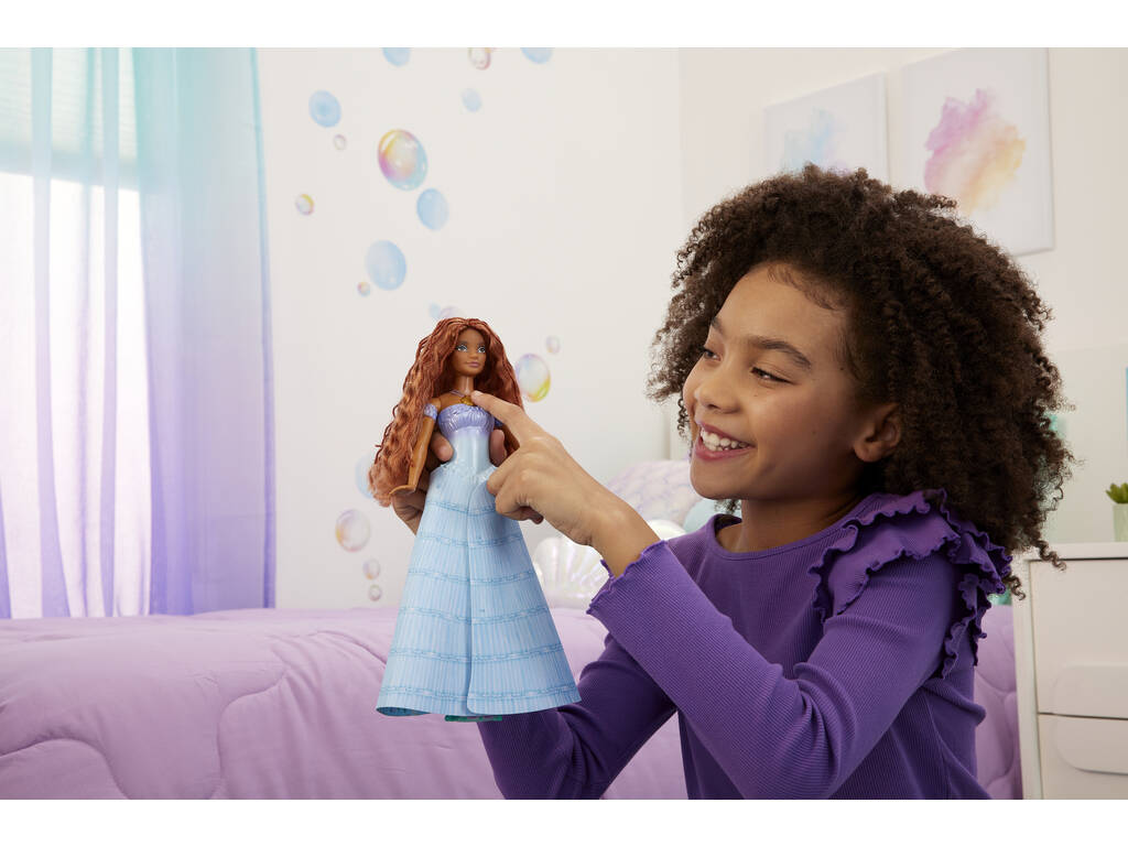 A Pequena Sereia de Disney Boneca A transformação de Ariel Mattel HLX13