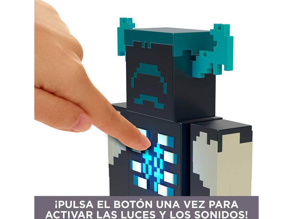 Minecraft Figura Warden con Luces y Sonidos Mattel HHK89