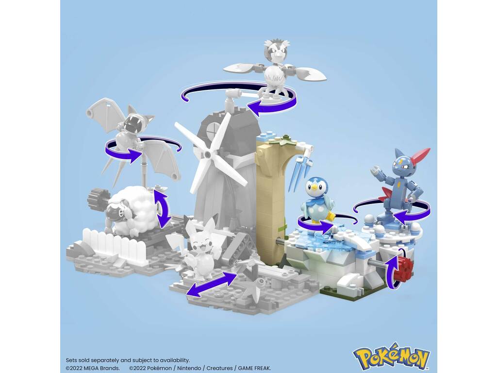 Pokémon Mega Pack Dia na Neve de Piplup e Sneasel Mattel HKT20