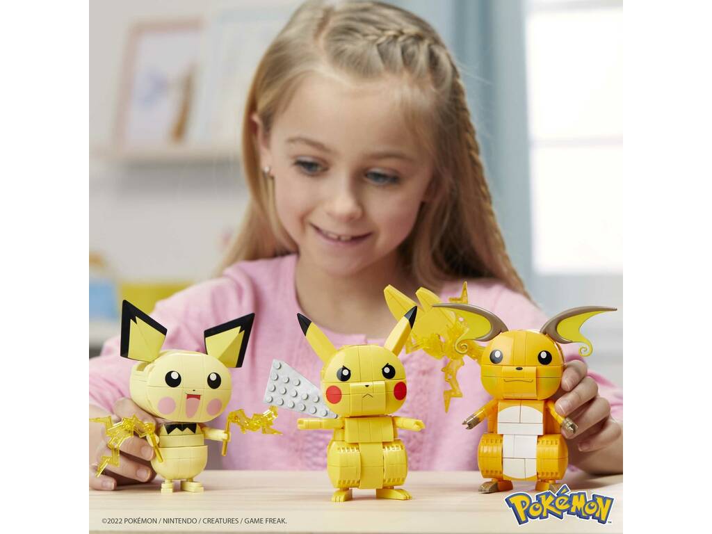 MEGA CONSTRUX Pokémon Pikachu a construire 10 cm - 6 ans et +