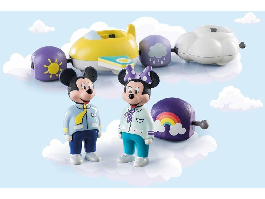 Playmobil 1,2,3 Disney Mickey And Friends Tren Nube 71320