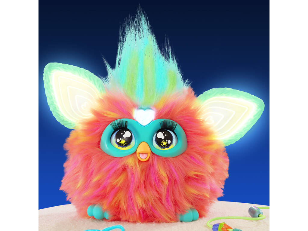 Furby Peluche interativo cor Coral Hasbro F6744105
