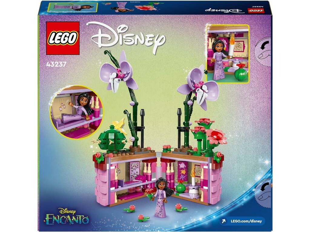 Lego Disney Charm Le pot de fleurs d'Isabela 43237