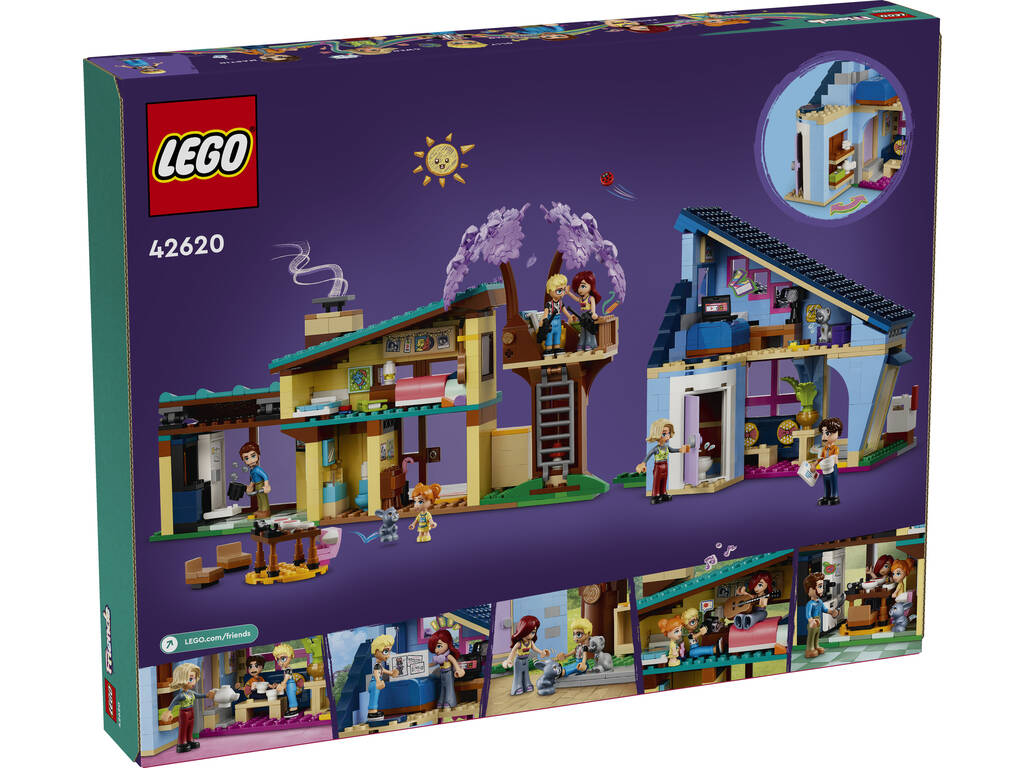 Lego Friends Olly und Paisleys Familienhäuser 42620