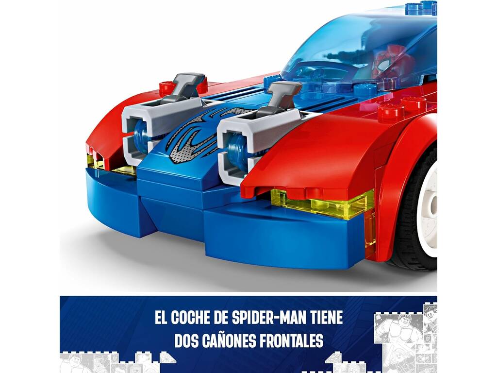 Lego Marvel Spider-Man Auto da corsa di Spider-Man e Goblin Venomizzato 76279