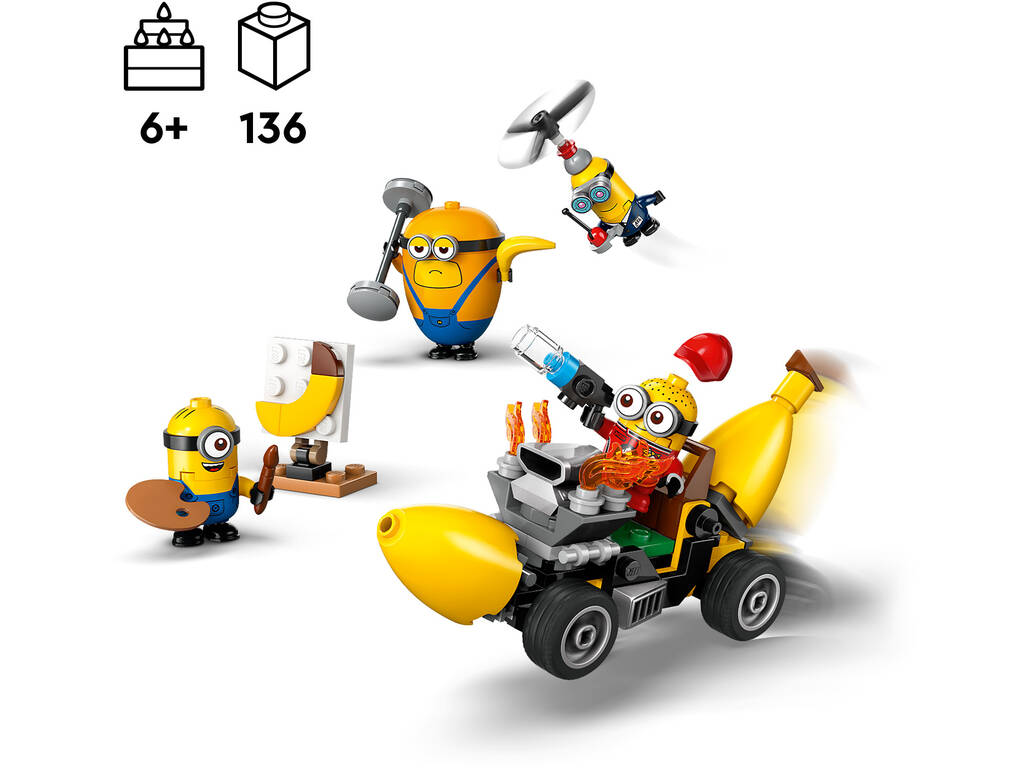 Lego Gru 4 Mi Villano Favorito Minions y Coche Banana 75580